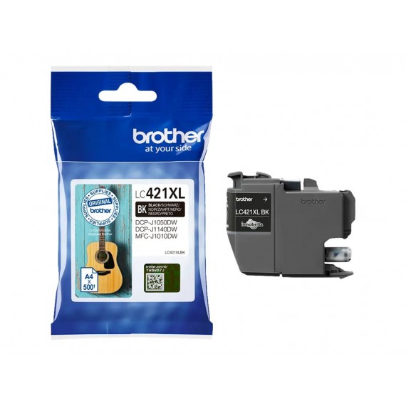 CARTUCCIA ORIGINALE BROTHER LC421XLBK NERA ALTA CAPACITA'