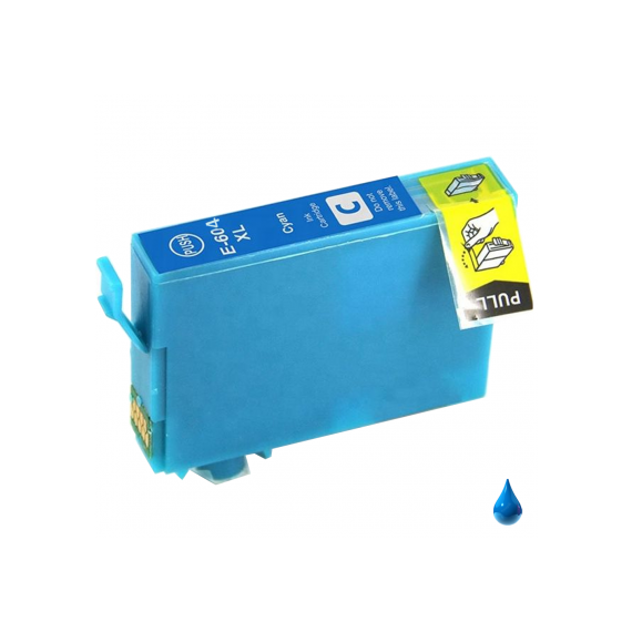 CARTUCCIA 604XL CIANO ANANAS C13T10H24010 CARTUCCIA COMPATIBILE PER EPSON XP 2200,3200,4200,WF 2910,2930,2950 T604XL 10ml